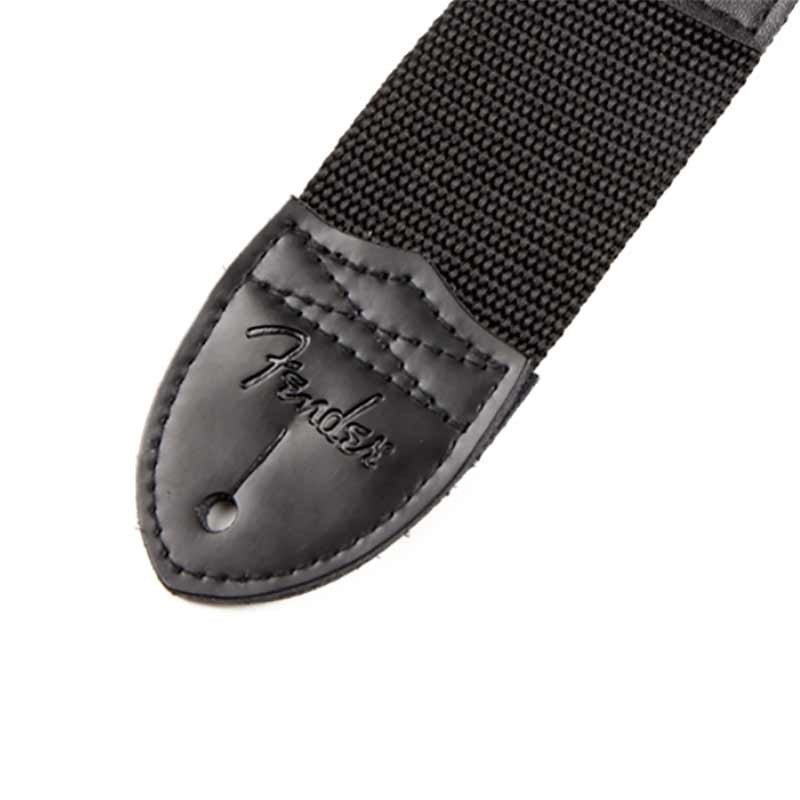 Fender USA Fender Black Polyester Logo Straps (Black/Red) [0990662015] 画像1