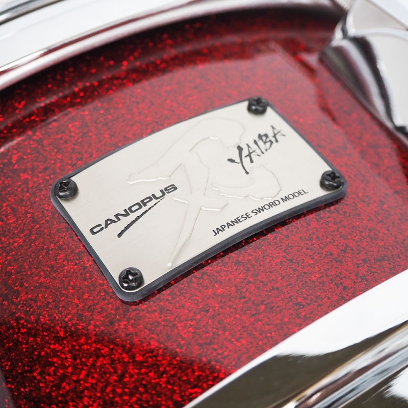 CANOPUS JSM-1455-DRS-LQ／Dark Red Sparkle [刃 II YAIBA Maple Snare Drum 14×5.5] 画像2