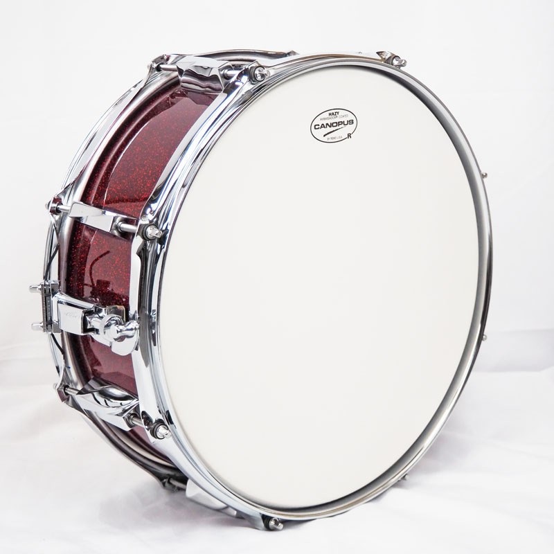 CANOPUS JSM-1455-DRS-LQ／Dark Red Sparkle [刃 II YAIBA Maple Snare Drum 14×5.5] 画像3