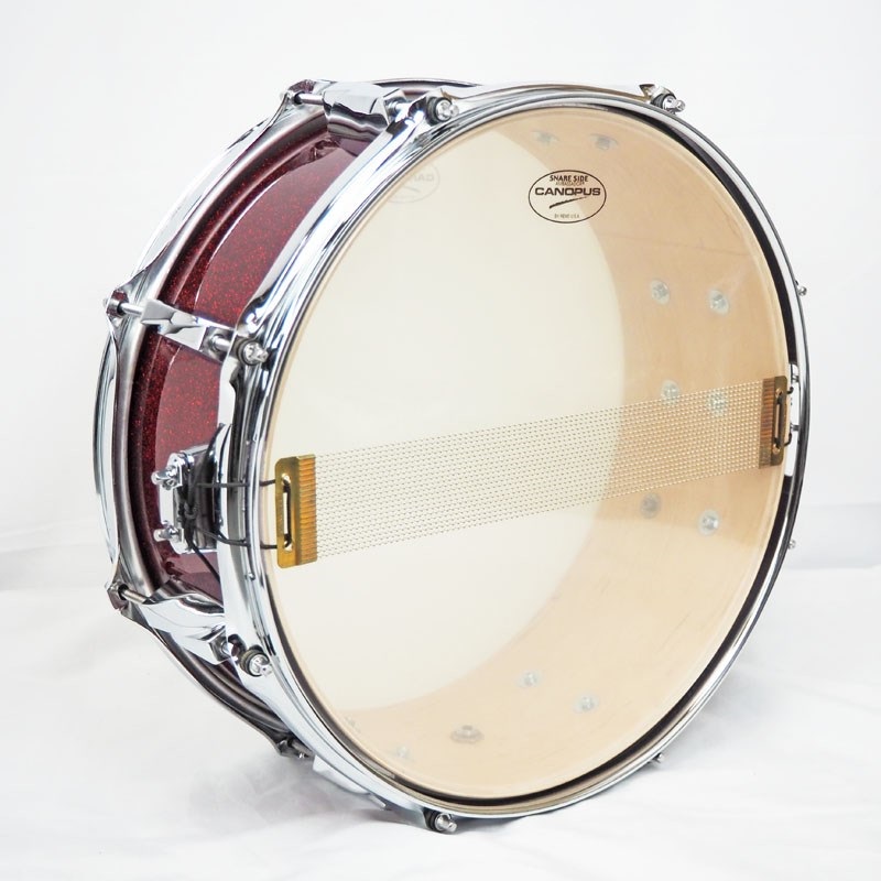CANOPUS JSM-1455-DRS-LQ／Dark Red Sparkle [刃 II YAIBA Maple Snare Drum 14×5.5] 画像4