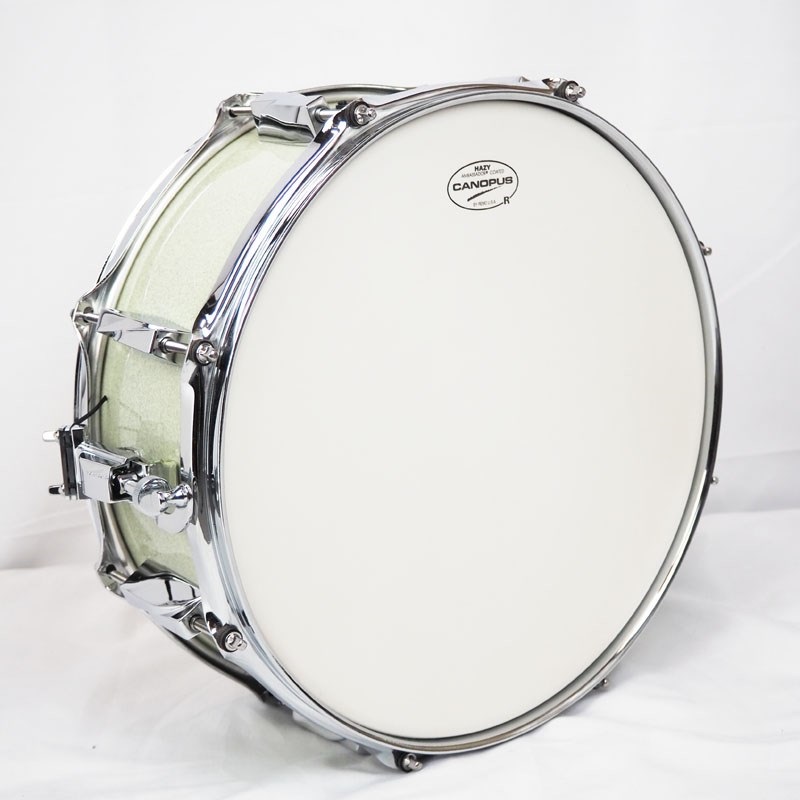 CANOPUS JSB-1455-IWS-LQ／Ice White Sparkle [刃 II YAIBA Birch Snare Drum 14×5.5] 画像2