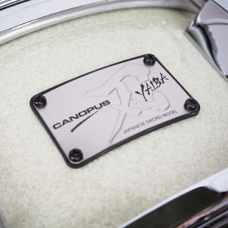 CANOPUS JSB-1455-IWS-LQ／Ice White Sparkle [刃 II YAIBA Birch Snare Drum 14×5.5] 画像4