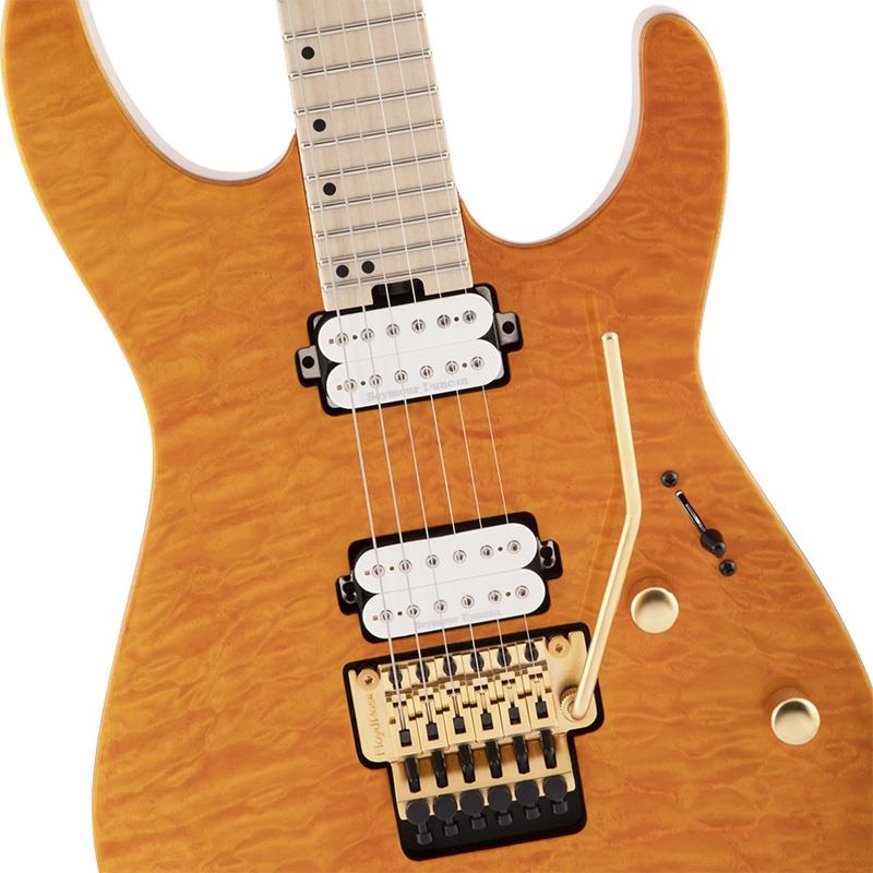 Charvel Pro-Mod DK24 HH FR M Mahogany with Quilt Maple (Dark Amber