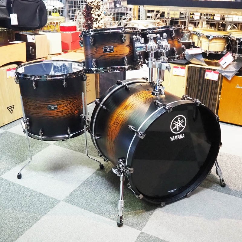 YAMAHA LIVE CUSTOM HYBRID OAK 4pc Drum Set [LHB2218 + LHP6F3 (BD22，FT16，TT12＆10) / UZU アースサンバースト] 画像1