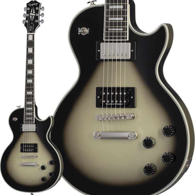 Epiphone Adam Jones Les Paul Custom Art Collection: Julie Heffernan's Study For Self Portrait with Rose Skirt and a Mouse， Antique Silverburst【特価】 画像1
