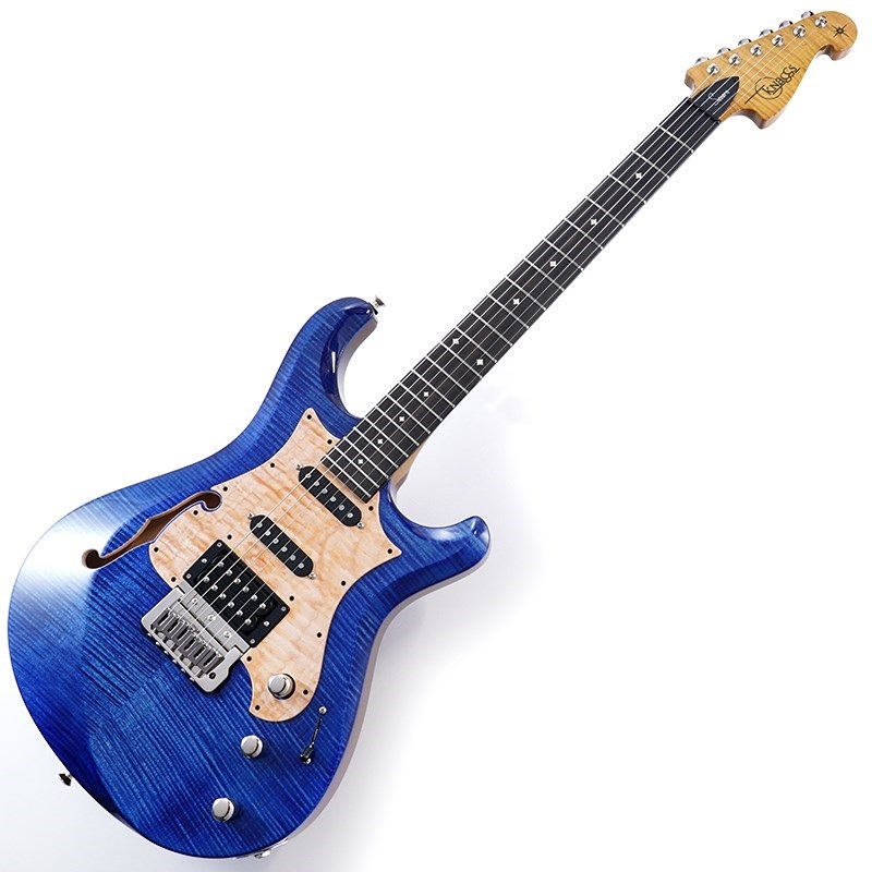 Knaggs Guitars Chesapeake Series Severn Trem HSS Semi-Hollow Ocean Blue Gross #1359【特価】 画像1