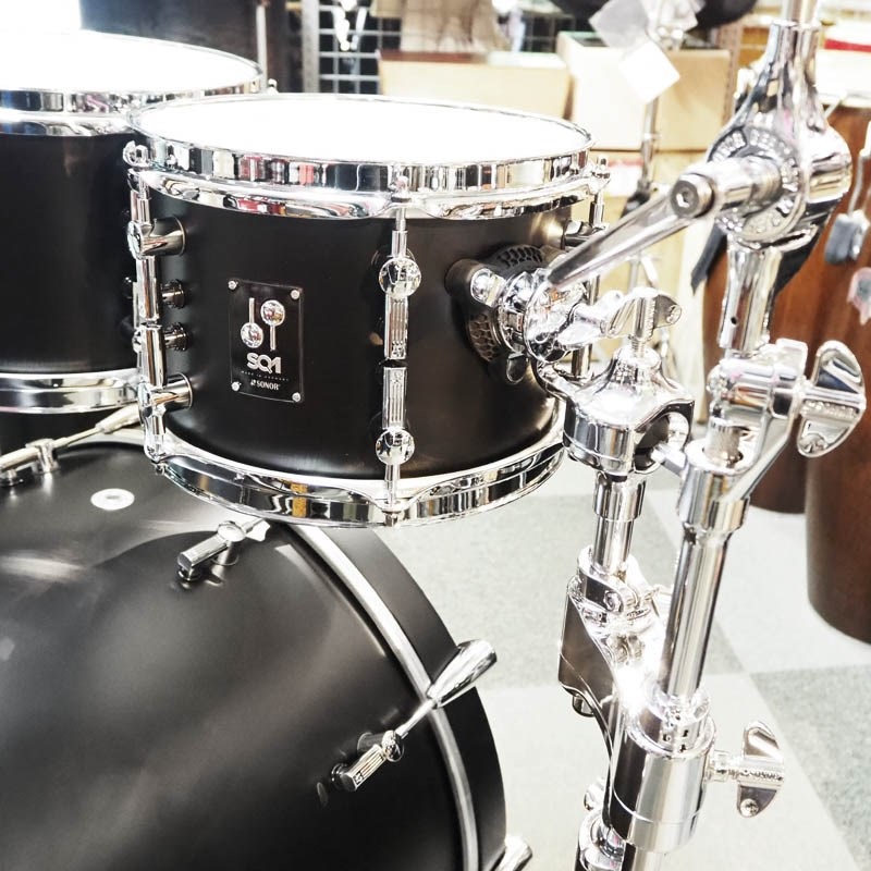 SONOR 値下げしました！SQ1 Series 4pc Drumkit [BD22，FT16，TT12＆10] - GT Black 【コンビネーションスタンド付属】 画像4