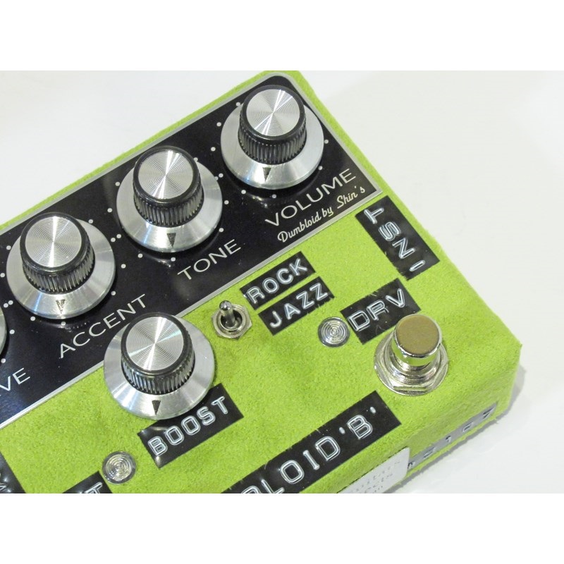shin’s music DUMBLOID B Boost Special LightGreen Suede w/Black Panel 画像2