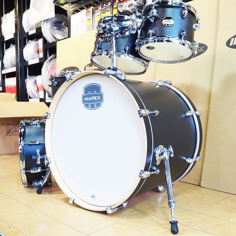 MAPEX USED 中古 MARS MAPLE 5pc Set [BD22，10TT，12TT，16FT，14SD/Matt Black] 画像1