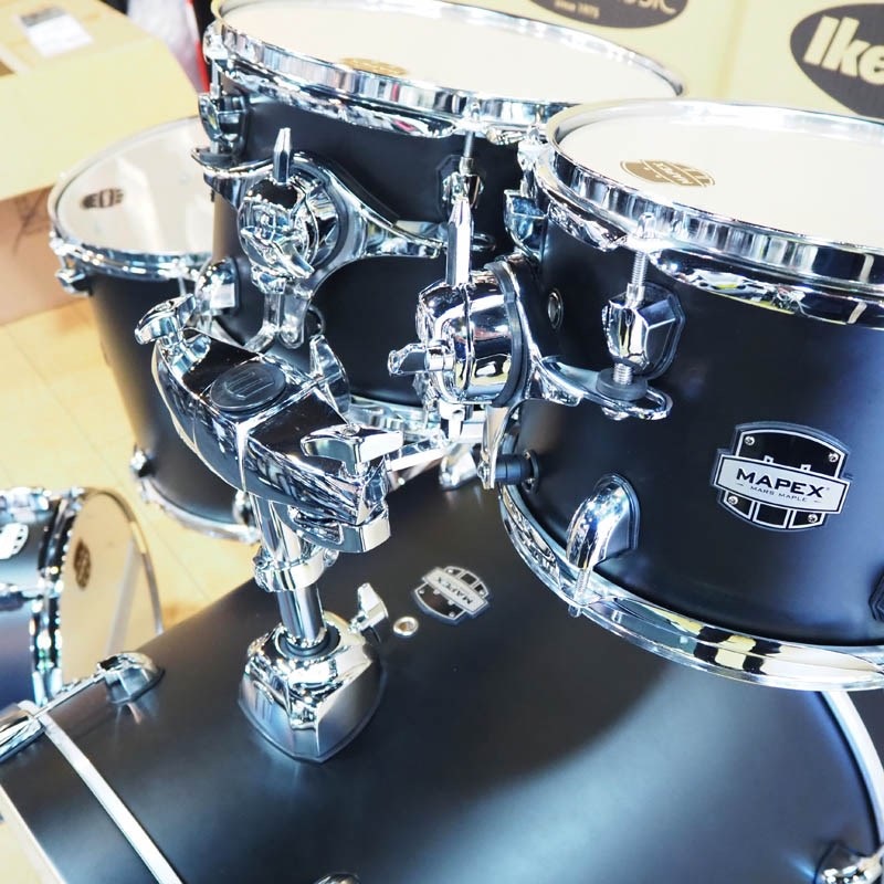 MAPEX USED 中古 MARS MAPLE 5pc Set [BD22，10TT，12TT，16FT，14SD/Matt Black] 画像4