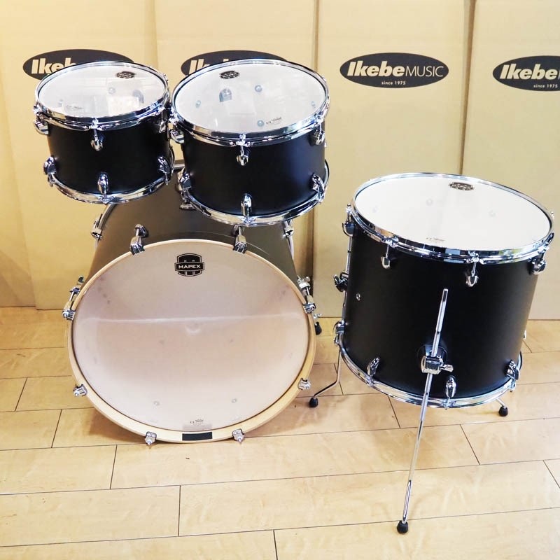 MAPEX USED 中古 MARS MAPLE 5pc Set [BD22，10TT，12TT，16FT，14SD/Matt Black] 画像9