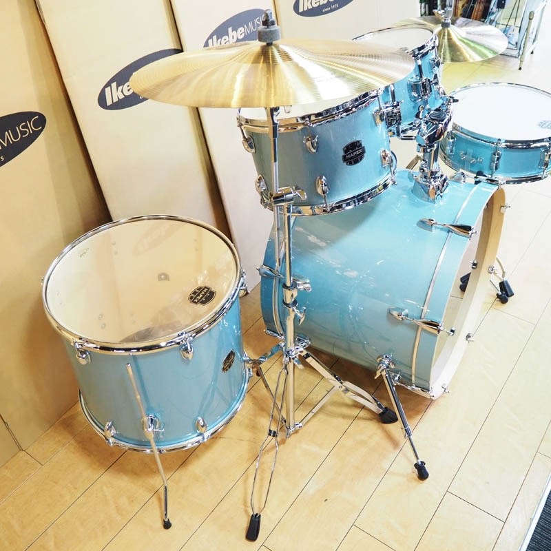 MAPEX USED 中古 VENUS Series 5pc Set [BD22，10TT，12TT，16FT，14SD/Aqua Blue Sparkle]【シンバル&ハードウェア付属】 画像4