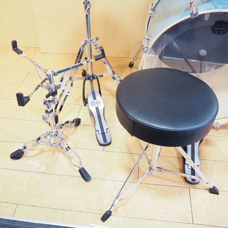 MAPEX USED 中古 VENUS Series 5pc Set [BD22，10TT，12TT，16FT，14SD/Aqua Blue Sparkle]【シンバル&ハードウェア付属】 画像9