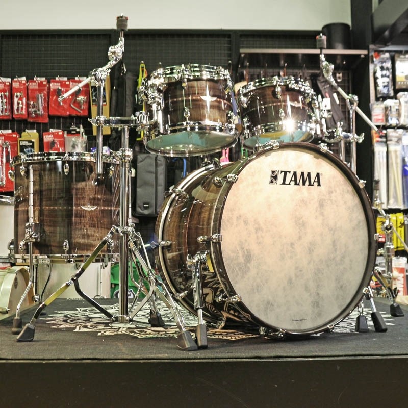 TAMA STAR Bubinga 4pc Drum Kit [22BD，16FT，12&10TT] -Pewter Blue Acacia- コンビネーションスタンド付属 画像1