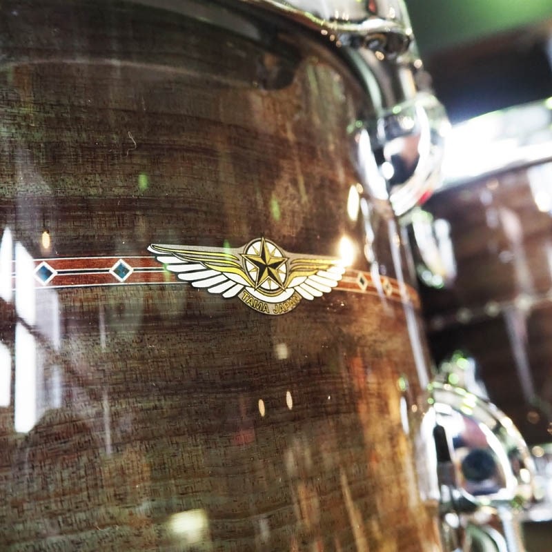 TAMA STAR Bubinga 4pc Drum Kit [22BD，16FT，12&10TT] -Pewter Blue Acacia- コンビネーションスタンド付属 画像2
