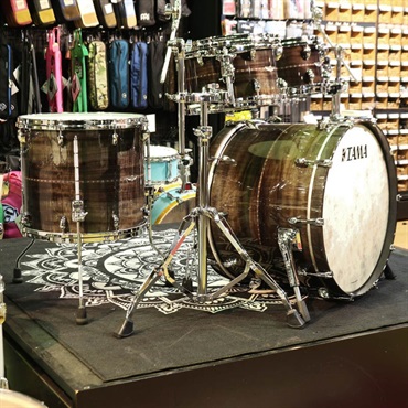 TAMA STAR Bubinga 4pc Drum Kit [22BD，16FT，12&10TT] -Pewter Blue Acacia- コンビネーションスタンド付属 画像3