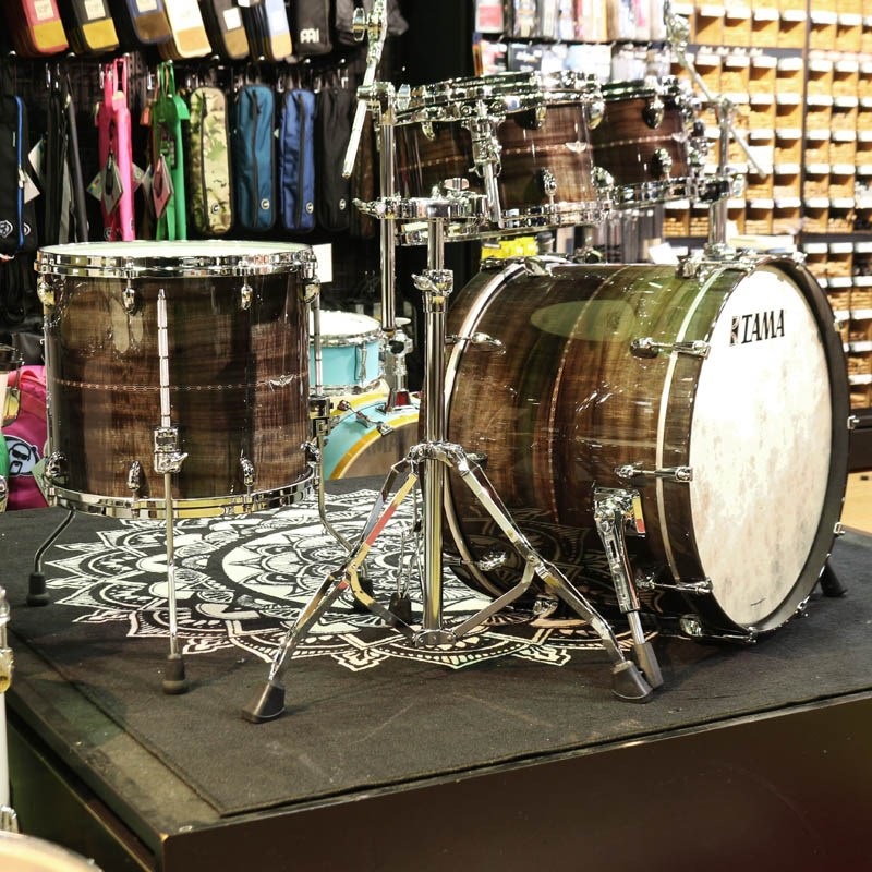 TAMA STAR Bubinga 4pc Drum Kit [22BD，16FT，12&10TT] -Pewter Blue Acacia- コンビネーションスタンド付属 画像3