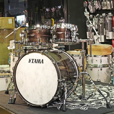 TAMA STAR Bubinga 4pc Drum Kit [22BD，16FT，12&10TT] -Pewter Blue Acacia- コンビネーションスタンド付属 画像4