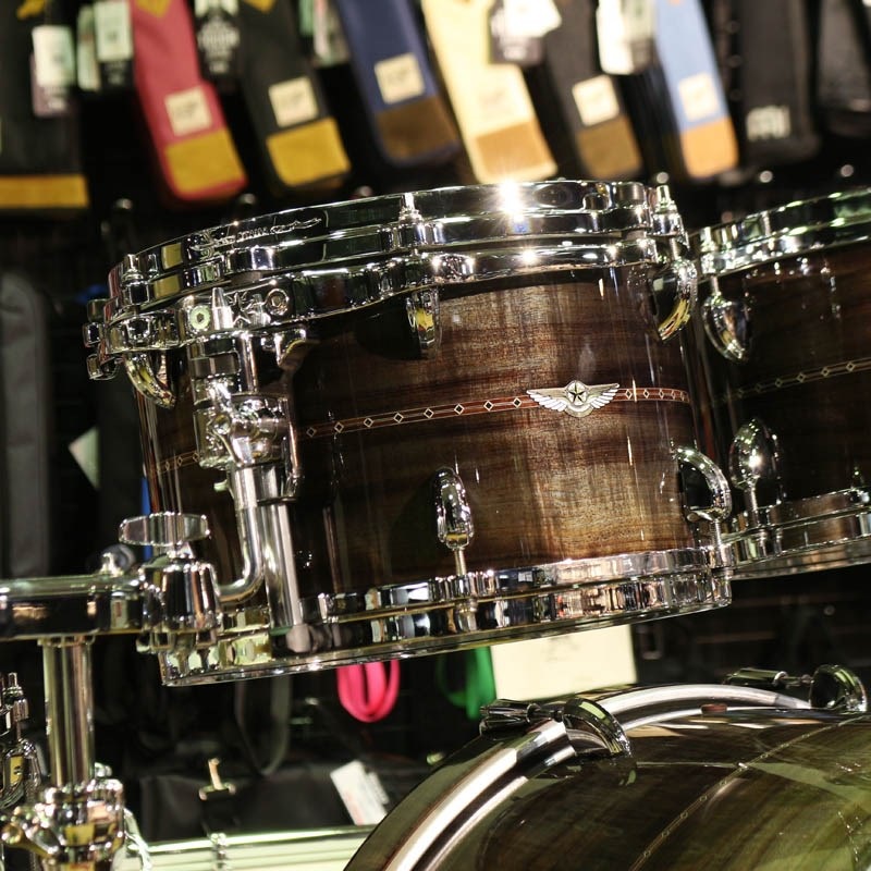 TAMA STAR Bubinga 4pc Drum Kit [22BD，16FT，12&10TT] -Pewter Blue Acacia- コンビネーションスタンド付属 画像5