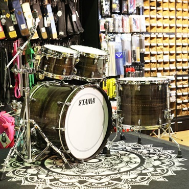 TAMA STAR Bubinga 4pc Drum Kit [22BD，16FT，12&10TT] -Pewter Blue Acacia- コンビネーションスタンド付属 画像10