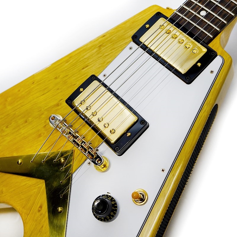 Gibson 1958 Korina Flying V Reissue VOS Natural w/White Pickguard SN.831019 画像3