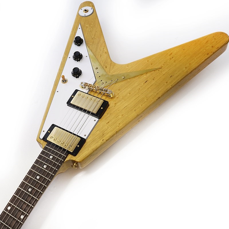 Gibson 1958 Korina Flying V Reissue VOS Natural w/White Pickguard SN.831019 画像6