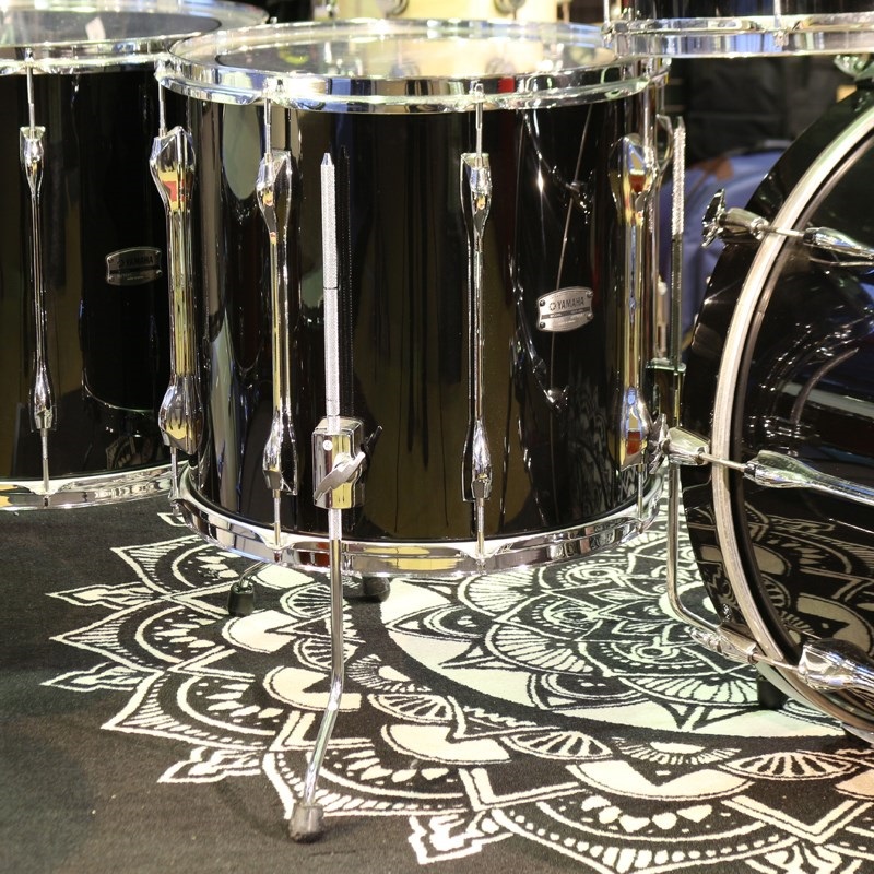 YAMAHA USED 中古 Recording Custom 6pc Drum Kit [22BD，18FT，16FT，13TT，12TT，10TT] - Solid Black 【ハードケース付属】 画像4