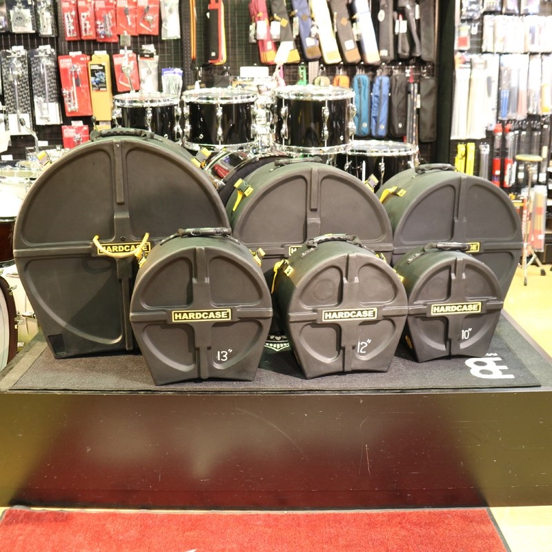 YAMAHA USED 中古 Recording Custom 6pc Drum Kit [22BD，18FT，16FT，13TT，12TT，10TT] - Solid Black 【ハードケース付属】 画像8