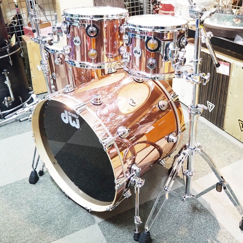 dw 値下げしました！Collector’s Pure Maple 4pc Kit / 333 Shell [22BD，16FT，12&10TT / Rose Copper Finish Ply] 画像2
