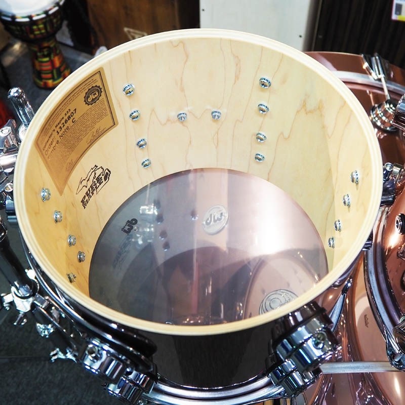 dw 値下げしました！Collector’s Pure Maple 4pc Kit / 333 Shell [22BD，16FT，12&10TT / Rose Copper Finish Ply] 画像10