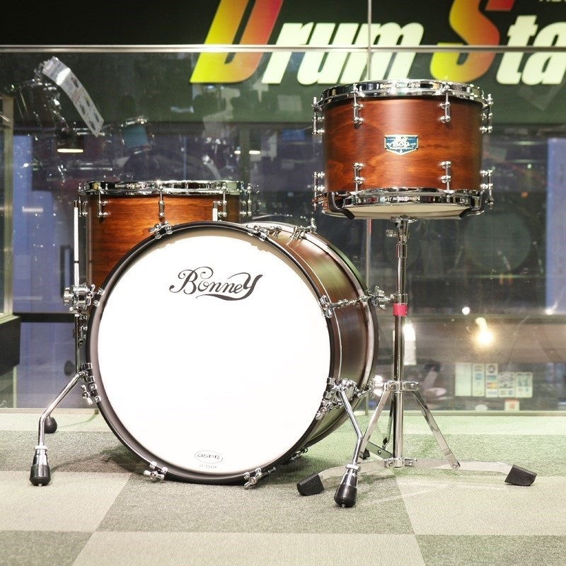 BONNEY DRUM JAPAN USED 中古 BOP Jazz Drum Set - Bear Wood [BD18，FT14，TT12]【石若 駿プロデュース】 画像1