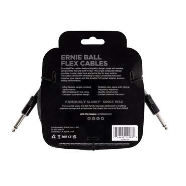 ERNIE BALL Flex Cable 20ft S/S (Black) [#6435] 画像1