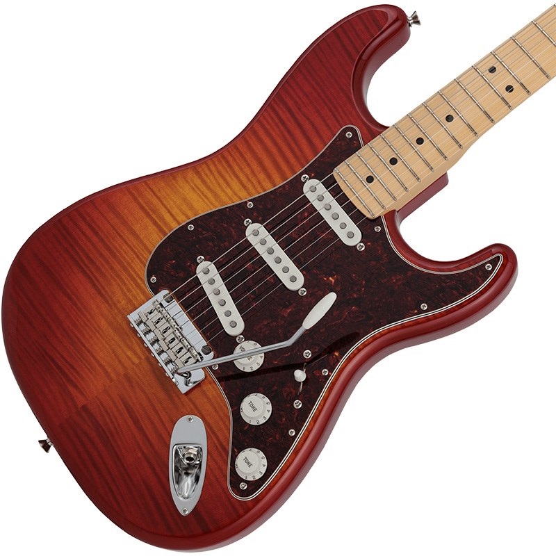 Fender Made in Japan 2024 Collection Hybrid II Stratocaster FMT (Flame Sunset Orange Transparent/Maple) 画像2