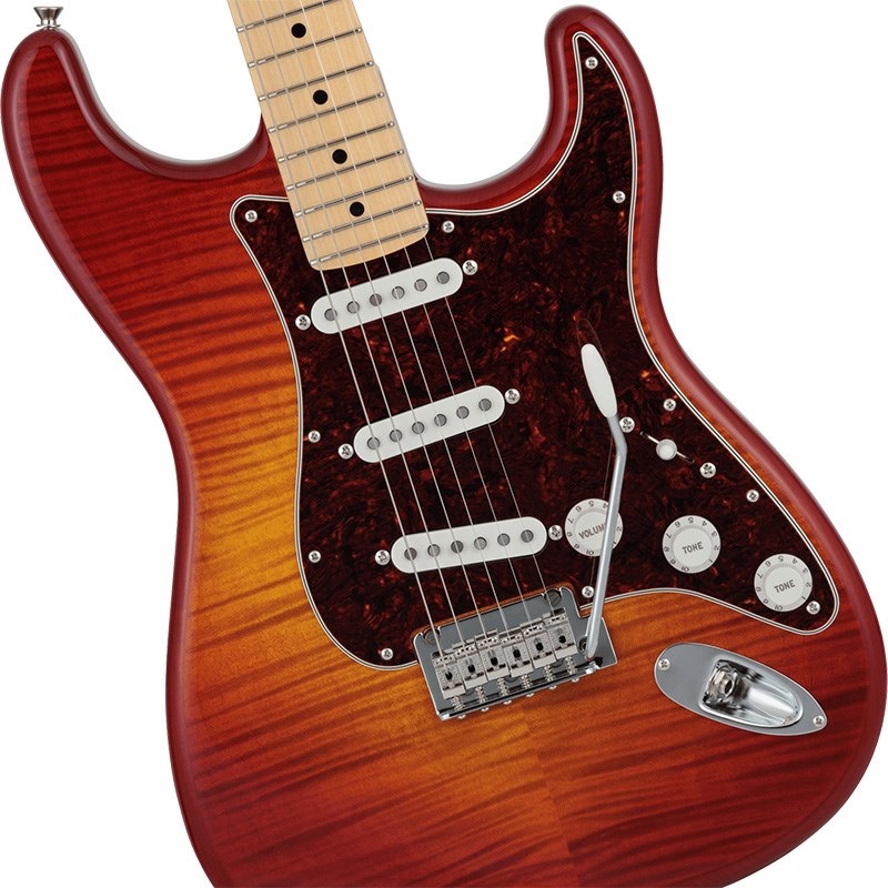 Fender Made in Japan 2024 Collection Hybrid II Stratocaster FMT (Flame Sunset Orange Transparent/Maple) 画像3