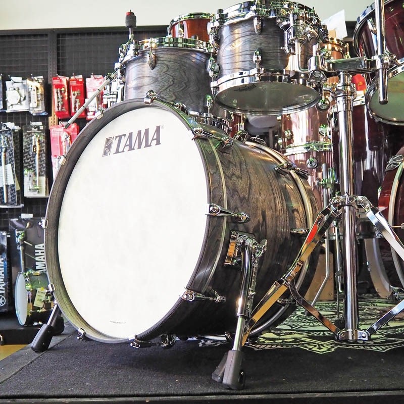 TAMA STAR Walnut 4pc Drum Kit [20BD，14FT，12&10TT] -Satin Charcoal Japanese Sen- 画像2