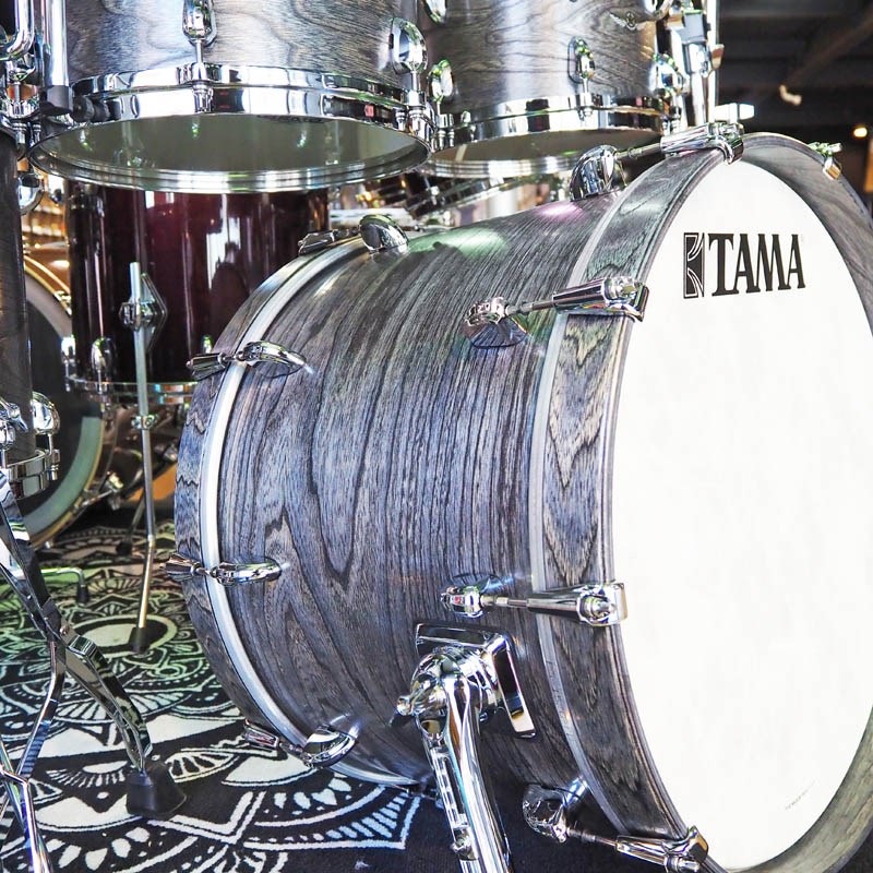 TAMA STAR Walnut 4pc Drum Kit [20BD，14FT，12&10TT] -Satin Charcoal Japanese Sen- 画像7