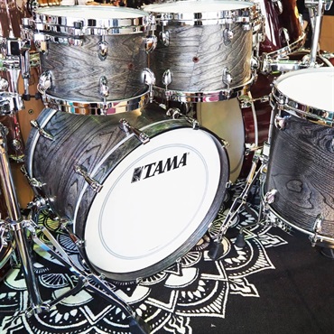 TAMA STAR Walnut 4pc Drum Kit [20BD，14FT，12&10TT] -Satin Charcoal Japanese Sen- 画像9