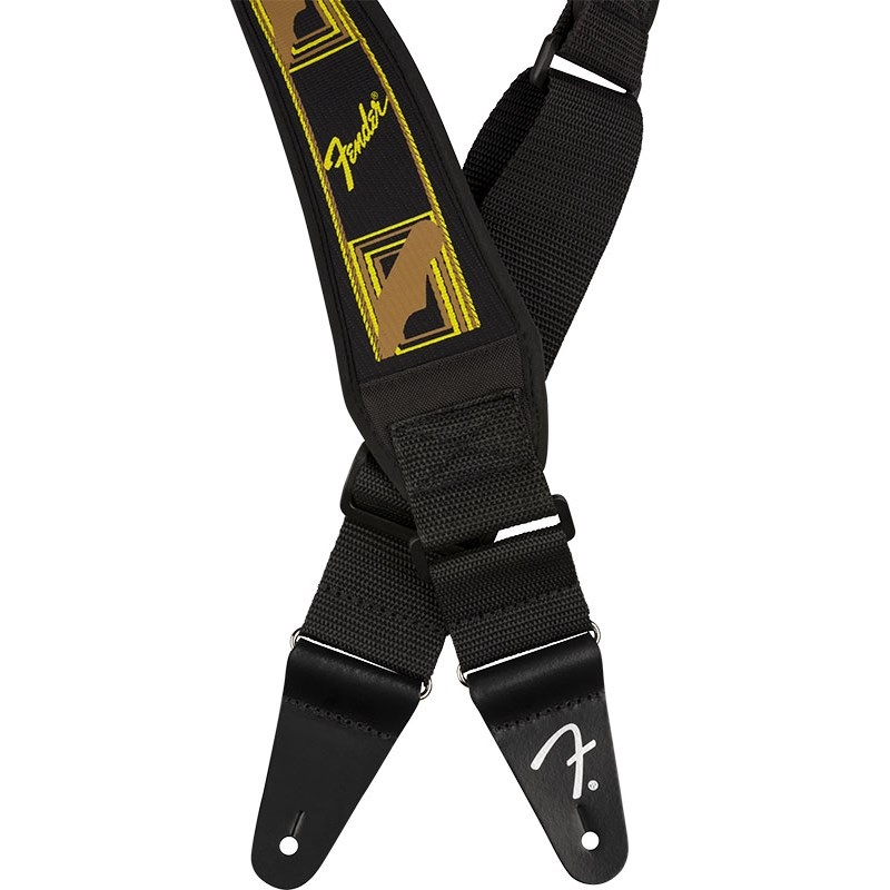 Fender USA SWELL NEOPRENE STRAP BLK/YLW/BRN MONO 2.5(#0990694208) 画像4
