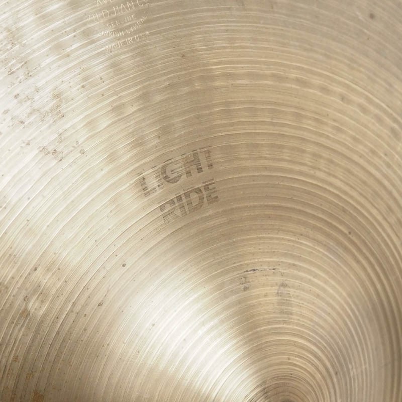 Zildjian 【Vintage】70s A Zildjian Light Ride 18'' [1590g/リベットホールあり］ 画像4