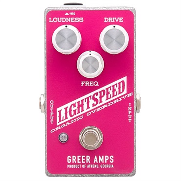 Greer Amps Lightspeed Organic Overdrive - Pink/White（グリアーアンプ）オーバードライブ 画像1