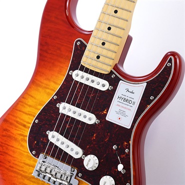Fender Made in Japan 2024 Collection Hybrid II Stratocaster FMT (Flame Sunset Orange Transparent/Maple) 画像3