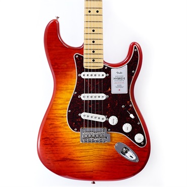 Fender Made in Japan 2024 Collection Hybrid II Stratocaster FMT (Flame Sunset Orange Transparent/Maple) 画像9