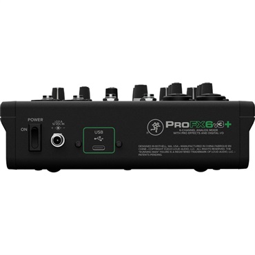 MACKIE ProFX6v3+ 【USB-C端子内蔵 6チャンネルアナログミキサー MACKIE ProFX6v3+ 【USB-C端子内蔵 6チャンネルアナログミキサー