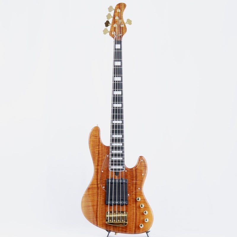 MAYONES Jabba Custom 5 Master Grade Koa Top w/Plexi PG， Finger Ramp (T-NAT-G) 画像1