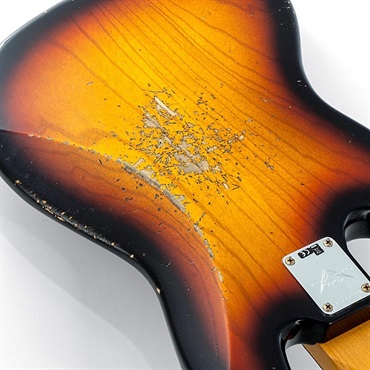 Fender Custom Shop 2024 Custom Collection Time Machine 1961 Jazz Bass Heavy Relic (Super Faded/Aged Bleached 3 Color Sunburst) 画像10