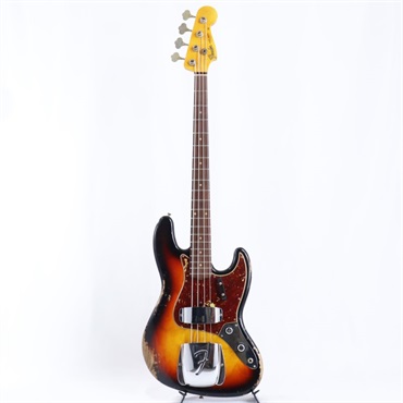 Fender Custom Shop 2024 Custom Collection Time Machine 1961 Jazz Bass Heavy Relic (Super Faded/Aged Bleached 3 Color Sunburst) 画像1