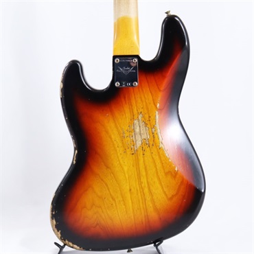 Fender Custom Shop 2024 Custom Collection Time Machine 1961 Jazz Bass Heavy Relic (Super Faded/Aged Bleached 3 Color Sunburst) 画像4