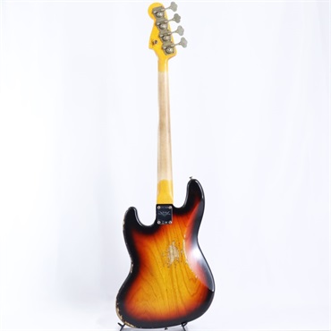 Fender Custom Shop 2024 Custom Collection Time Machine 1961 Jazz Bass Heavy Relic (Super Faded/Aged Bleached 3 Color Sunburst) 画像5