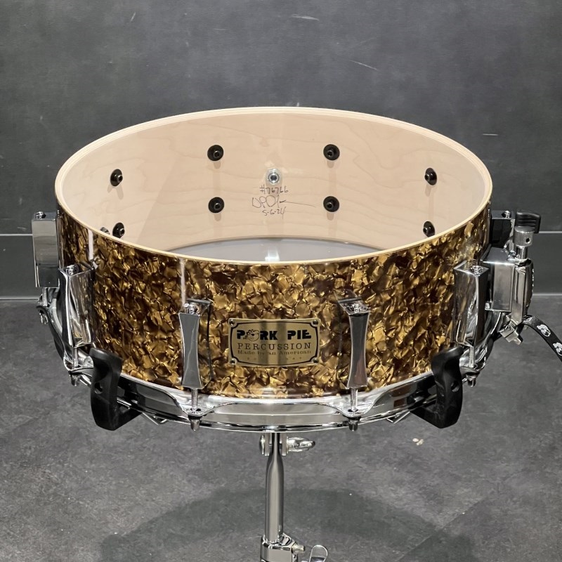 PORK PIE 8ply Maple Snare Drum 14×5 - Root Beer Pearl ｜イケベ楽器  