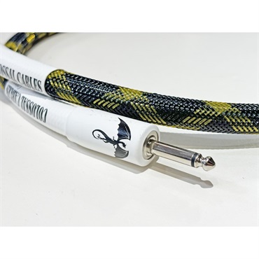 Colossal Cable COLOSSUS SPEAKER CABLE 3ft ST/ST Plug [Yellow Spyder]【Year of the Dragon Logo】 画像1